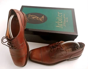SCARPE UOMO ARBITER TG. 7 ITA 41 PELLE MARRONE STRINGATE stile church's - Picture 1 of 8
