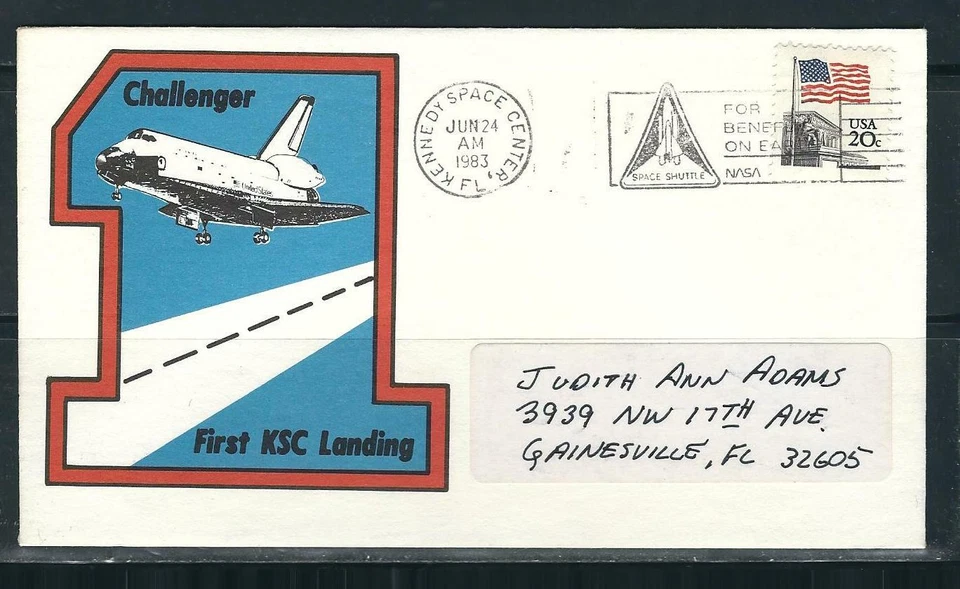 Challenger Landing  , Kennedy Space Center . June 24, 1983 - Image 1 of 1