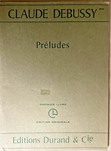 Debussy Preludes, BY PREMIER LIVRE, LIBRETTO spartiti pianoforte solo libro, 1910. - Foto 1 di 7