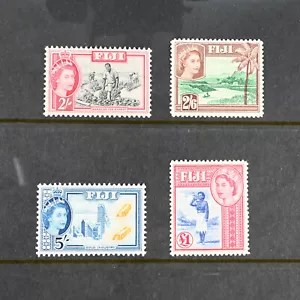 Fiji Scott # 158-160, 162 F-VF OG NH British Colony Stamps Cat $50 - Picture 1 of 2