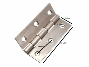 Butt Hinge Door Cupboard Ss Stainless Steel 75mm 3 Inch 1 Pairs - Bild 1 von 1