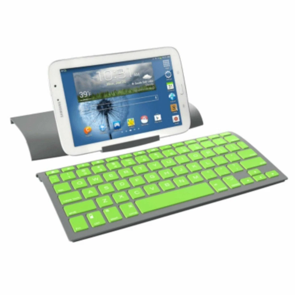NEW ZaggKeys Green Universal Bluetooth Folio Keyboard & Stand Android/iOS/Window - Image 1 of 1