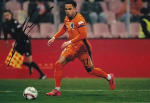 Football - Justin Kluivert - Hand Signed A4 Photograph- Netherlands - COA - Picture 1 of 1