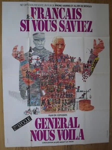 FRANCAIS SI VOUS SAVIEZ 2eme epoque affiche cinema 160x120 cm originale '72 - Imagen 1 de 1