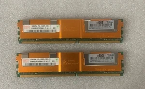 Hynix 2G (2 X 1GB 2Rx8 PC2-5300F) DDR2-667 ECC Server Memory HYMP512F72CP8N3-Y5 - Picture 1 of 1