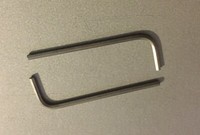 TWO 5/64" Hex Keys (Allen Wrenches) / ALLOY STEEL - SHORT Arm - INCH/SAE  USA