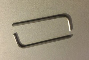 TWO 5/64" Hex Keys (Allen Wrenches) / ALLOY STEEL - SHORT Arm - INCH/SAE USA - Picture 1 of 3