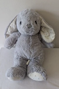 Bestes hergestelltes Spielzeug grauer Hase Kaninchen 15" Plüschtier Kuscheltier X Kreuzohren Füße Baby - Bild 1 von 10