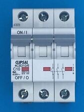CLIPSAL 4CB310/6 Miniature Circuit Breaker 3 Pole 10A 6kA C10 C-curve