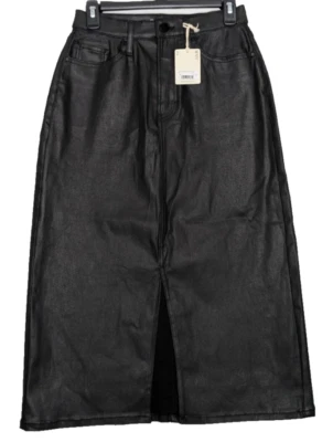 Falda larga recta de tiro alto de cuero sintético Ana A New Approach para mujer talla 2 nueva con etiquetas Foto 1 de 4