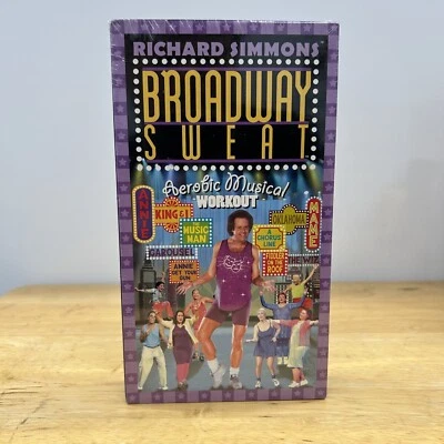 Richard Simmons Broadway Sweat VHS Aerobic Musical Workout 2000 NEW Sealed - Image 1 of 4