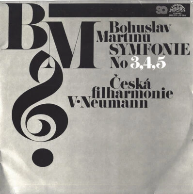 2LP MARTINU Symphonies 3, 4 & 5 NEUMANN Czech PO Supraphon 14102771 QUADRO NM- - Image 1 of 3