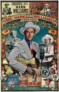 Hank Williams Tribute poster - 11x17" - Vivid Colors! - Bild 1 von 4