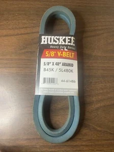 Huskee Heavy Duty Series V-Belt 5/8” x 48” B45K 5L480K Lawnmower Belt - Picture 1 of 5