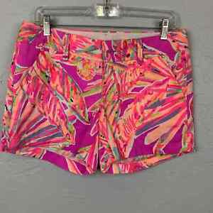 Lilly Pulitzer Shorts Size 4 Callahan Amethyst Sunseeker Print Pockets 