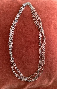 Lange Silber Gliederkette vielseitig - Bild 1 von 7
