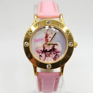 Mattel Barbie Watch Kids 26mm Pink Leather Band New Battery - Picture 1 of 15