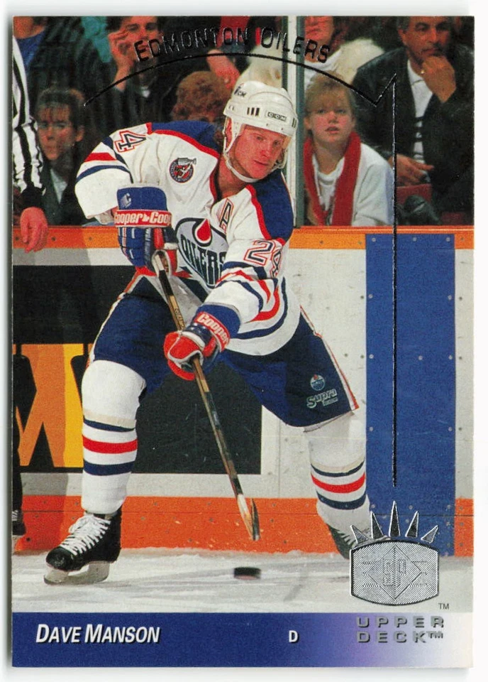 1993-94 Dave Manson Upper Deck SP - Edmonton Oilers - Image 1 of 2