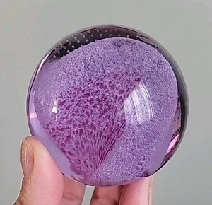 VTG Caithness 'Harmonics' paperweight in lilac glass # R 35680 Scotland - Picture 1 of 7