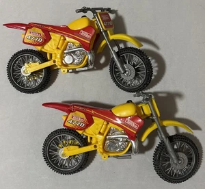 2 Tonka Motorcycle Funrise 4770 Motocross Dirt Bike Racing Toy Used - Picture 1 of 4