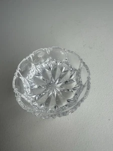 Vintage Clear Pressed Glass Candy Dish/Trinket Dish, No Lid, Not Footed, No Mark - Picture 1 of 2