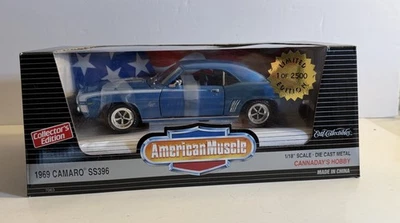 Cannaday's Hobby "American Muscle" Diecast Lemans Blue 1969 SS 396 Camaro Ltd Ed - Image 1 of 4