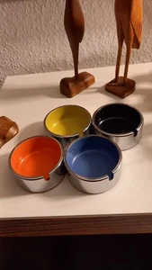 ♥︎Japanische Designer♥︎ISAMU KENMOCHI♥︎70er Jahre♥︎4er Turm bunte Aschenbecher♥︎ - Bild 1 von 5
