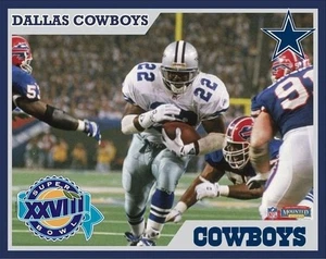 DALLAS COWBOYS - EMMITT SMITH SB XXVIII- 8 X 10 GLOSSY PHOTO REPRINT - Picture 1 of 1