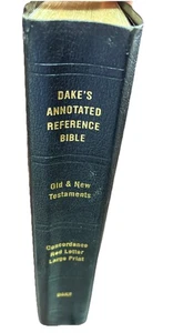 Dake's Annotated Reference Blble Large Print Edition Leather - Foto 1 di 7