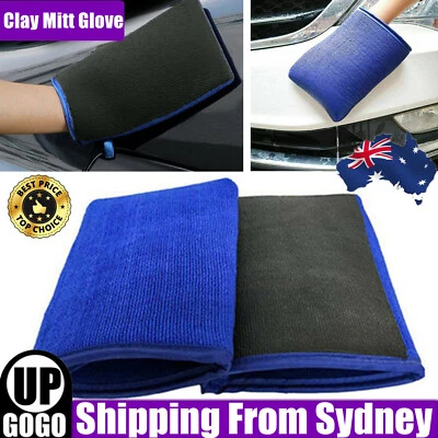 Magic Clay Mitt Glove Car Polish Clay Bar Detailing Glove Microfiber Car Wash AU - image 1 of 4