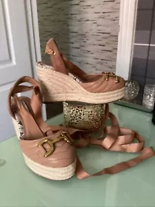 River Island Women's Shoes Wedges Gladiator Style Sandals Shoes UK Size 5 - Picture 1 of 4