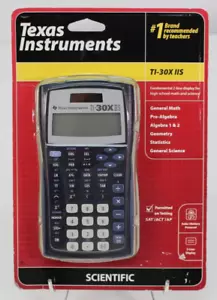 Nuovo NOS Texas Instrument TI-30X IIS Scientific Solar Powered Algebra Geometry NY - Foto 1 di 16