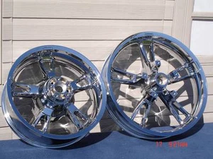 Harley Chrome Street Glide Road Glide Enforcer Wheels 14-19 Rims Exchange Progra - Foto 1 di 8