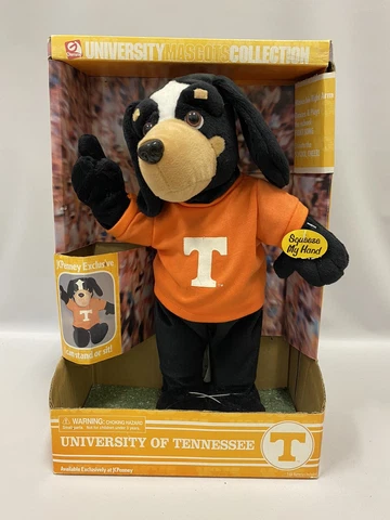 Gemmy University Mascot Collection Tennessee Volunteers UT Smokey Dog 14” Plush Cover