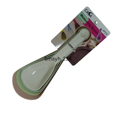 4 PCS Measuring Cups Spoons Colourful Plastic Cooking Kitchen Tools FreeShipping - Image 1 of 4