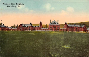 c.1910 Vermont State Hospital Insane Asylum Waterbury VT post card - Picture 1 of 2