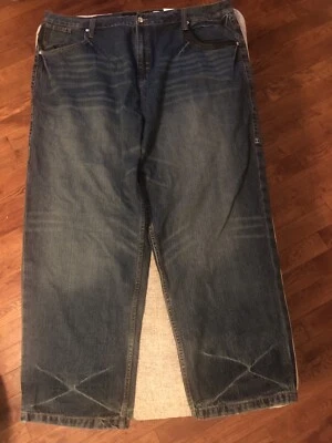 MEN'S ROCAWEAR Sz 50 Regular Fit 461 Dark Indigo Embreid Jeans REBUILD $92 MSRP - Image 1 of 4