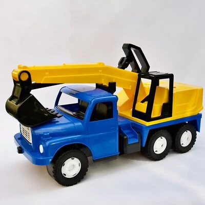 XXL Bagger TATRA 148 blau/gelb 74cm 70kg - DDR Retro Spielzeug - NEU - Bild 1 von 2