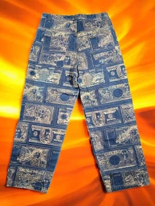 *LESEN* Vintage Y2K Member’s Property Embroidered Money Jeans 36x32 Baggy Hip Hop - Bild 1 von 15
