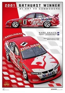2001 Bathurst Winner -- Holden VX Commodore HRT -- Peter Hughes Print - Bild 1 von 3