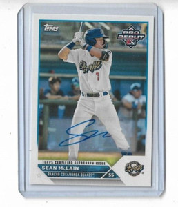SEAN MCLAIN 2023 TOPPS PRO DEBUT AUTO #PD-42 - DODGERS