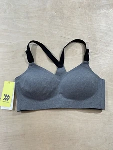 All In Motion Womens Sz S High Support Bonded Sports Bra Racerback Gray - Picture 1 of 9