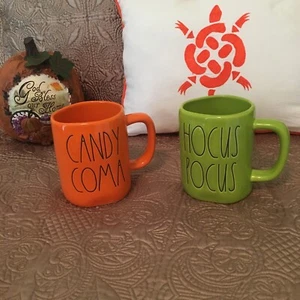 Rae Dunn Halloween mugs Hocus Pocus And Candy Corn NEW - Picture 1 of 5