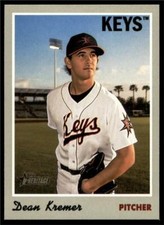 2019 Topps Heritage Minors Base #83 Dean Kremer - Frederick Keys