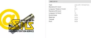 AXE DE CHAPE TIRAN BT TOYOTA LHM230 TRANSPALETTE MANUEL 84 18 mm PIECES - Imagen 1 de 2