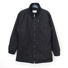 OSCAR JACOBSON CORPORATE Mens M Windbreaker Midlength Jacket Coat Full Zip Black