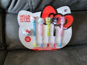 Sanrio Hello Kitty and Friends Toothbrush Collection Set of 5 W/ Cover Included - Picture 1 of 5