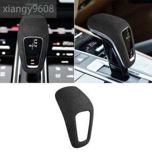 Suede Dark Gray Car Gear Shift Knob Trim For Porsche Cayenne 2018-23 Accessories - Picture 1 of 12