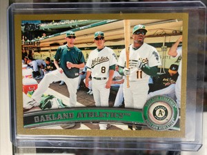 2009 topps gold oakland athletics 204 /2009