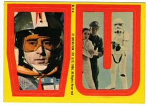 1980 pegatina Topps Empire Strikes Back S. 1 # 6 con y U - Leia (ex-mt) A - Imagen 1 de 2